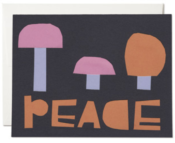 Peace Mushroom Greeting Card