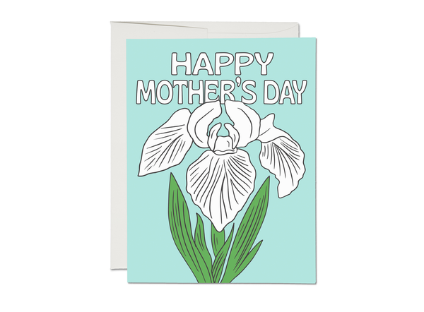 Happy Mother’s Day White Iris Card