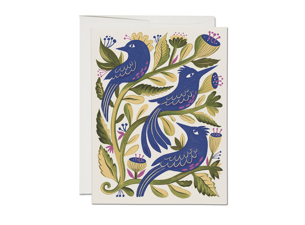 Purple Birds Card Box of 8