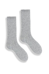 Women’s Solid Wool Cashmere Crew Socks