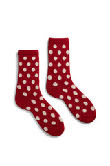 Women’s Dot Wool Cashmere Crew Socks