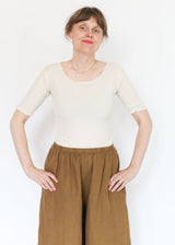 Pama 3/4 Tee - Off White
