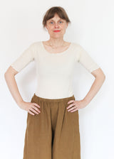 Pama 3/4 Tee - Off White