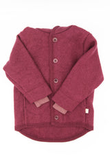 Children’s Boiled Wool Jacket - Cassis