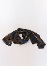 Echarpe Shawl Tweed Check - Indigo