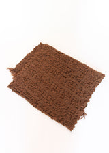 Handwoven Crepe Wrap - Rust OS