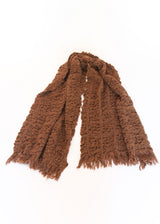 Handwoven Crepe Wrap - Rust OS