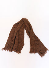 Handwoven Crepe Wrap - Rust OS