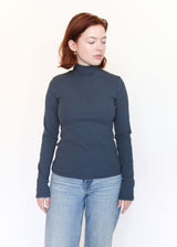 L/S Mockneck - Deep Teal