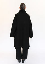 Double Face Long Coat - Black OS