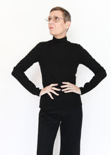 L/S Mockneck - Black