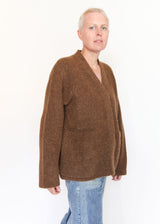 Double Face Cardigan - Rust
