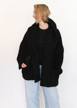 Double Face Coat - Black