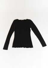 L/S Boatneck - Black