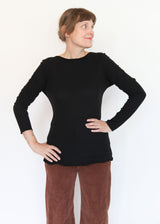 L/S Boatneck - Black