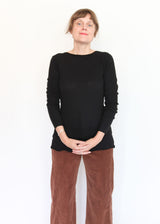 L/S Boatneck - Black