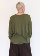 Loose Fit L/S Tee - Army