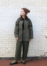 Painter Coat Herringbone - Moss