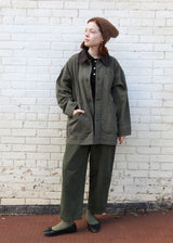 Painter Coat Herringbone - Moss