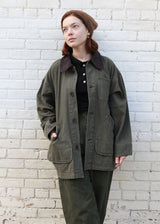 Painter Coat Herringbone - Moss