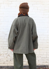 Painter Coat Herringbone - Moss