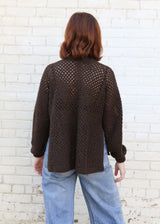Jane Crochet Jumper - Brown