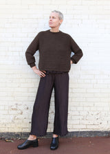 Jane Crochet Jumper - Brown