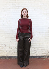 Omato Long Sleeve Tee - Nara Red