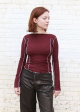 Omato Long Sleeve Tee - Nara Red