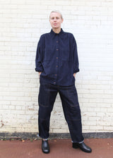 Talia Shirt - Navy Cord
