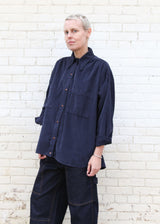 Talia Shirt - Navy Cord