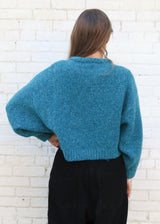 Balloon Sleeve Sweater - Teal
