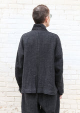 Wool Gauze Houndstooth Jacket