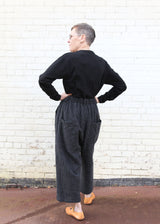 Wool Gauze Houndstooth Pants