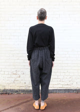 Wool Gauze Houndstooth Pants