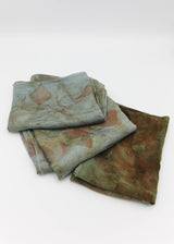 Silk / Merino Wool Eco-Printed Scarf - Multiple Colorways