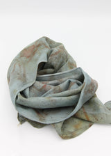 Silk / Merino Wool Eco-Printed Scarf - Multiple Colorways