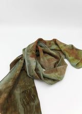 Silk / Merino Wool Eco-Printed Scarf - Multiple Colorways
