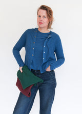 Crop Cardigan - North Sea