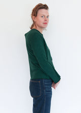 Crop Cardigan - Blue Hunter