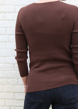 Rib Knit Pullover - One Size