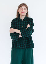 Big Shirt Big Check - Blue Hunter