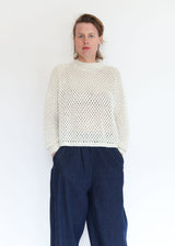 Jane Crochet Sweater - Cream