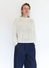 Jane Crochet Sweater - Cream
