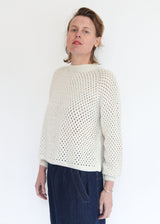 Jane Crochet Sweater - Cream
