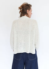 Jane Crochet Sweater - Cream