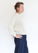 Jane Crochet Sweater - Cream