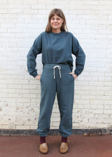Pele Sweatpant / Japanese Brushed Fleece - Dark Slate