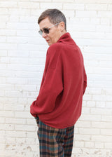 Cashmere High Neck Sweater - Ruby