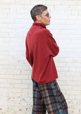 Cashmere High Neck Sweater - Ruby
